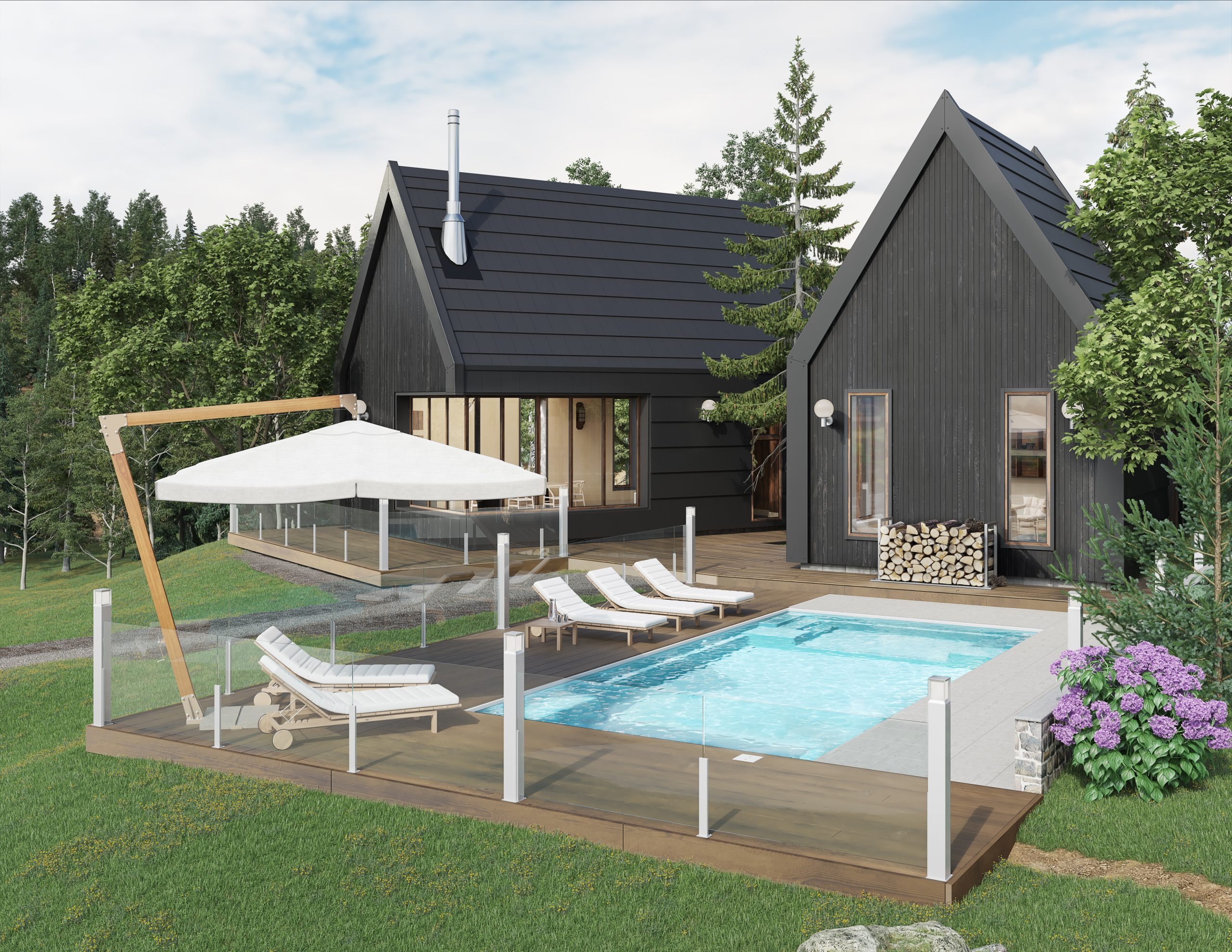 Piscines-en-Fibre-de-Verre-Style-Conventionnel-14' x 28'-Mova-4