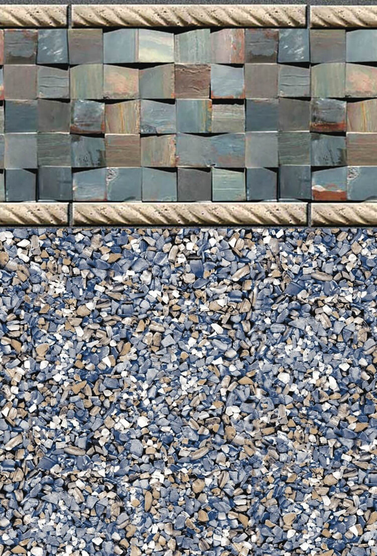 Toile-de-fond-régulière-creusée-3D-Slate-1